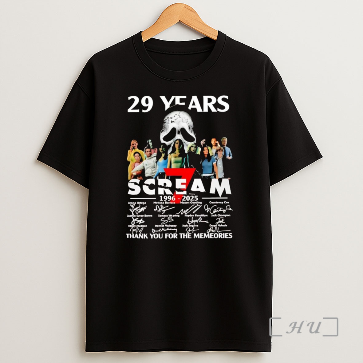 Officials Scream 7 29 Years 1996 2025 Thank You For The Memories Signatures Premium Shirt Sweatshirt Tee