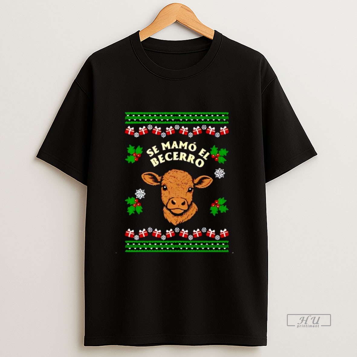 Officials Se Mamo El Becerro Christmas Ugly Christmas Sweatshirt Tee
