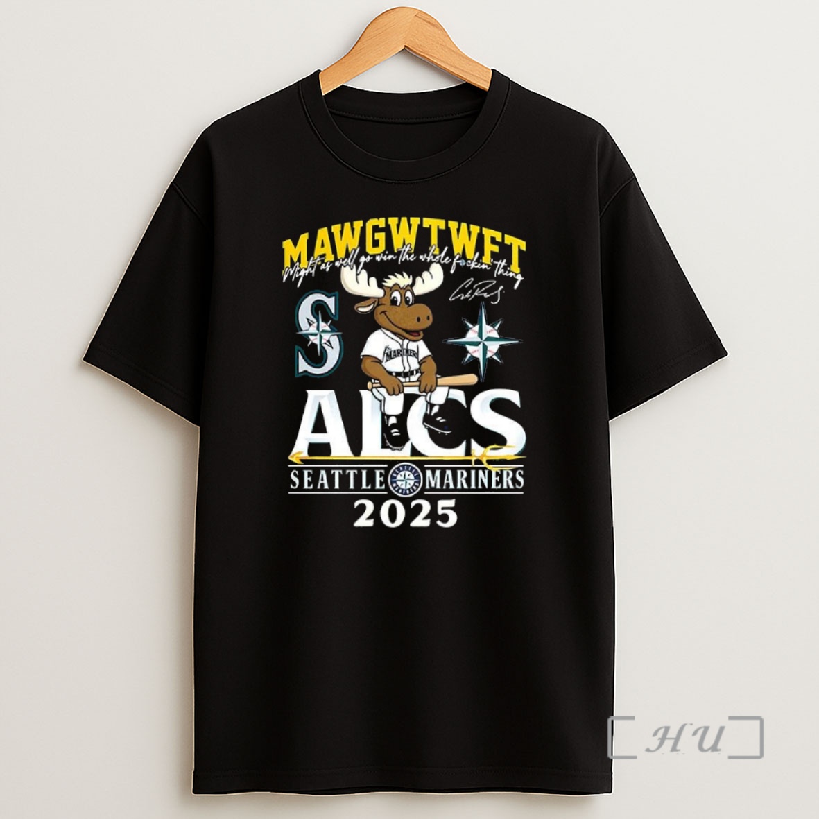 Officials Seattle Mariners Alcs 2025 Might As Well Go Win The Whole Fockin Thing Mascot Premium Shirt Sweatshirt Tee