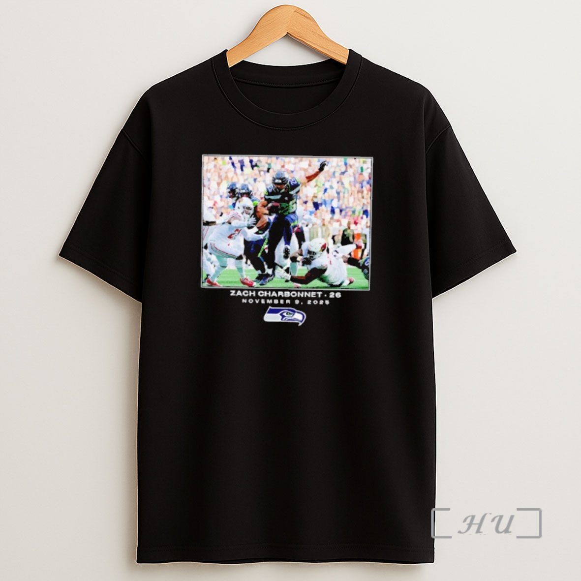 Officials Seattle Seahawks Zach Charbonnet 2025 Nfl Flash Features Week 10 Premium Shirt Sweatshirt Tee