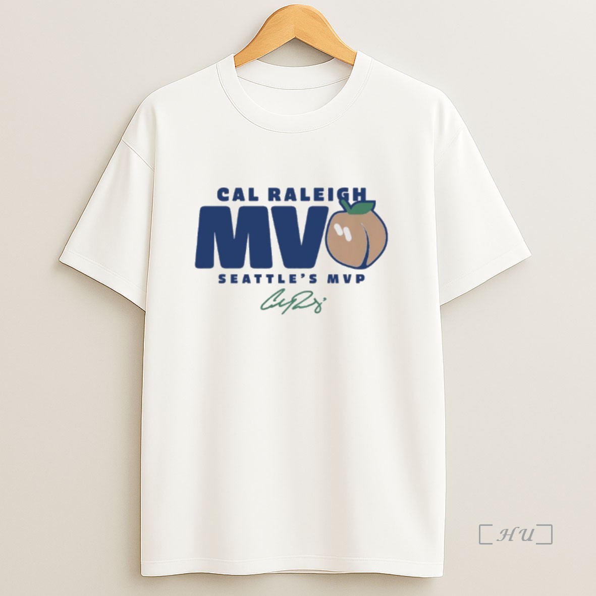 Officials Seattles Cal Raleigh Mvpeach Signature Premium Shirt Sweatshirt Tee