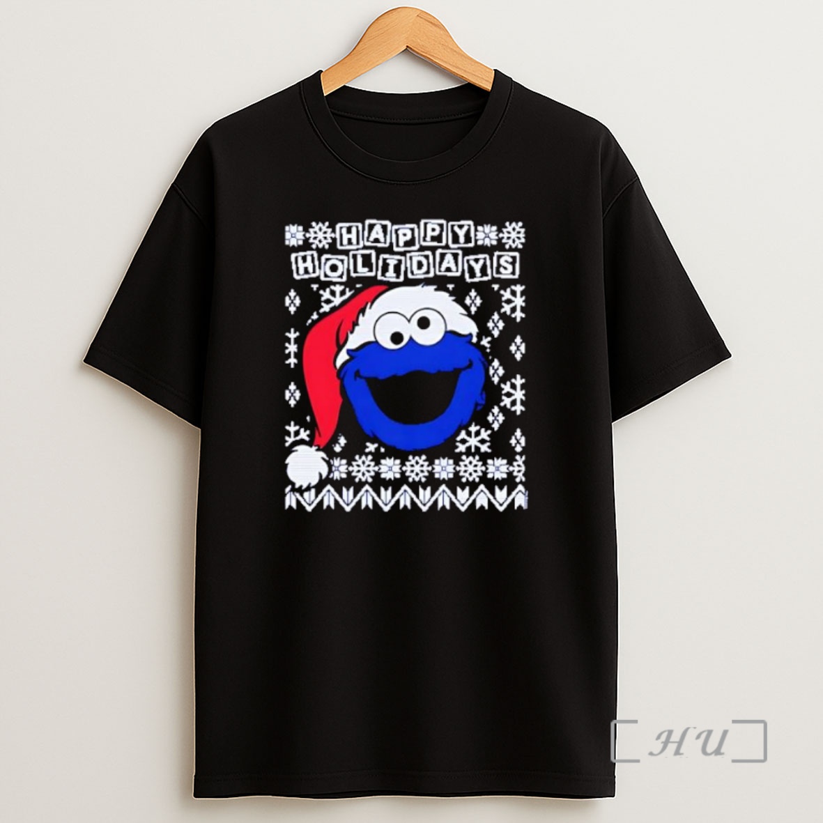 Officials Sesame Street Cookie Monster Ugly Christmas Premium Shirt Sweatshirt Tee