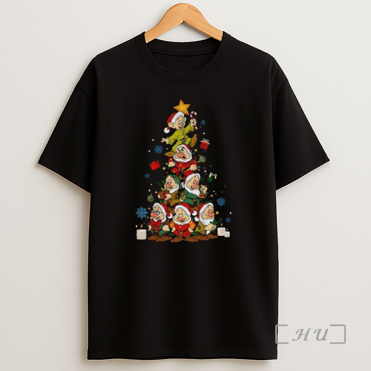 Officials Seven Dwarfs Christmas Tree Grumpy Dopey Happy Dwarf Xmas Merry Christmas Premium Shirt Sweatshirt Tee