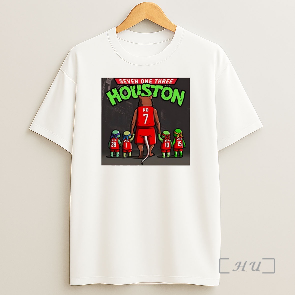 Officials Seven On Three Houston Turtle Ninja Premium Shirt Sweatshirt Tee