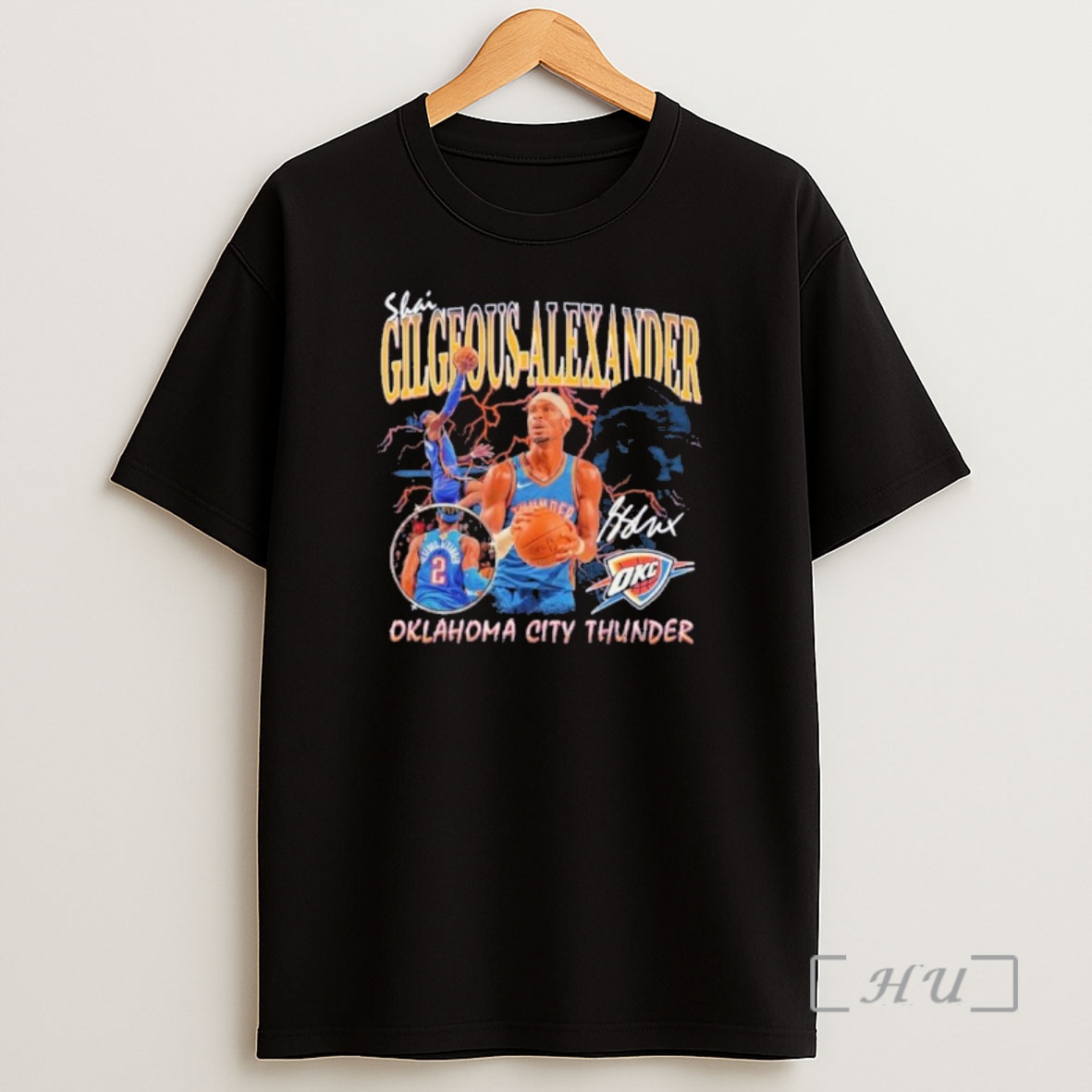 Officials Shai Gilgeous Alexander Oklahoma City Thunder Player Collage Premium Shirt Sweatshirt Tee