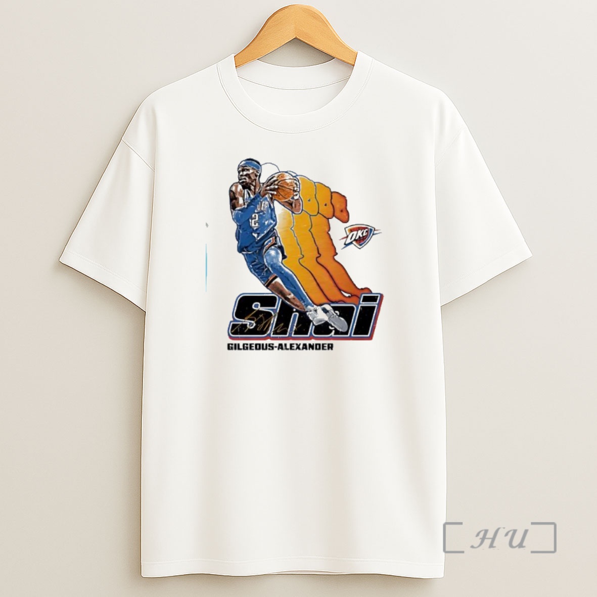Officials Shai Gilgeous Alexander Oklahoma City Thunder Signature 2 Retro Vibe Graphic Premium Shirt Sweatshirt Tee