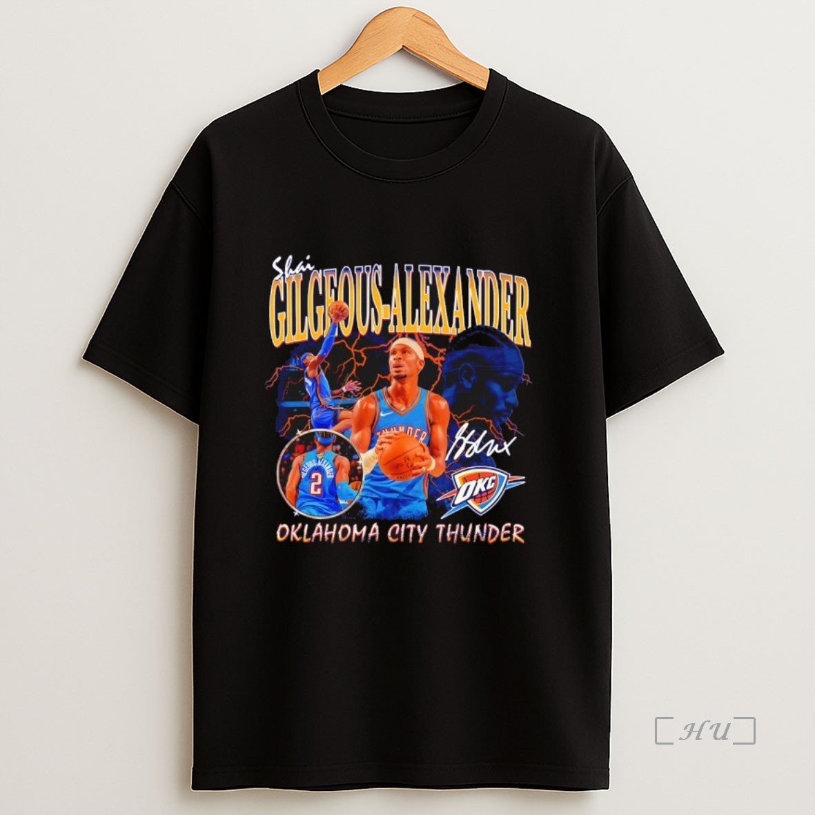 Officials Shai Gilgeous Alexander Oklahoma City Thunder Collage Signature Premium Shirt Sweatshirt Tee