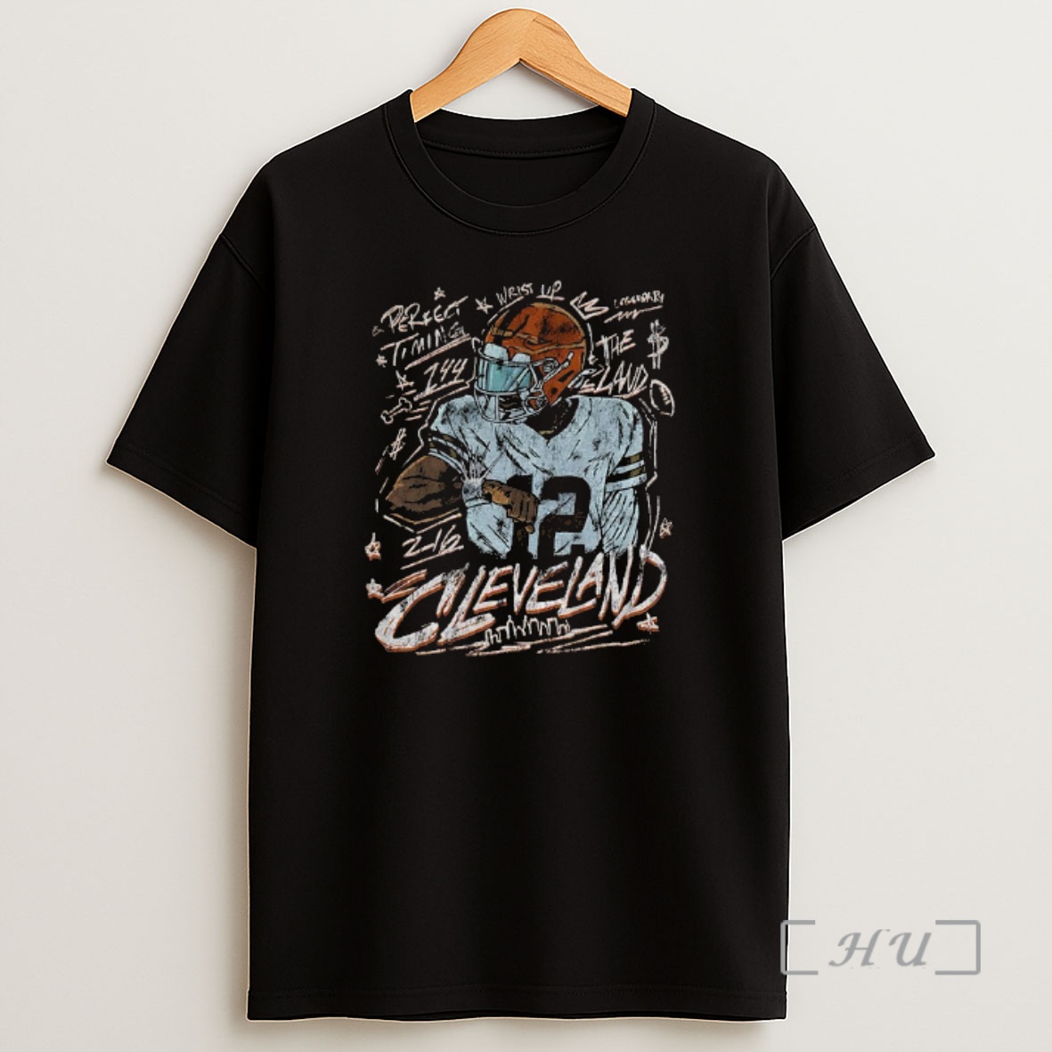 Officials Shedeur Sanders 12 Cleveland Browns Nfl Football Perfect Timing Wrist Up Vintage Premium Shirt Sweatshirt Tee