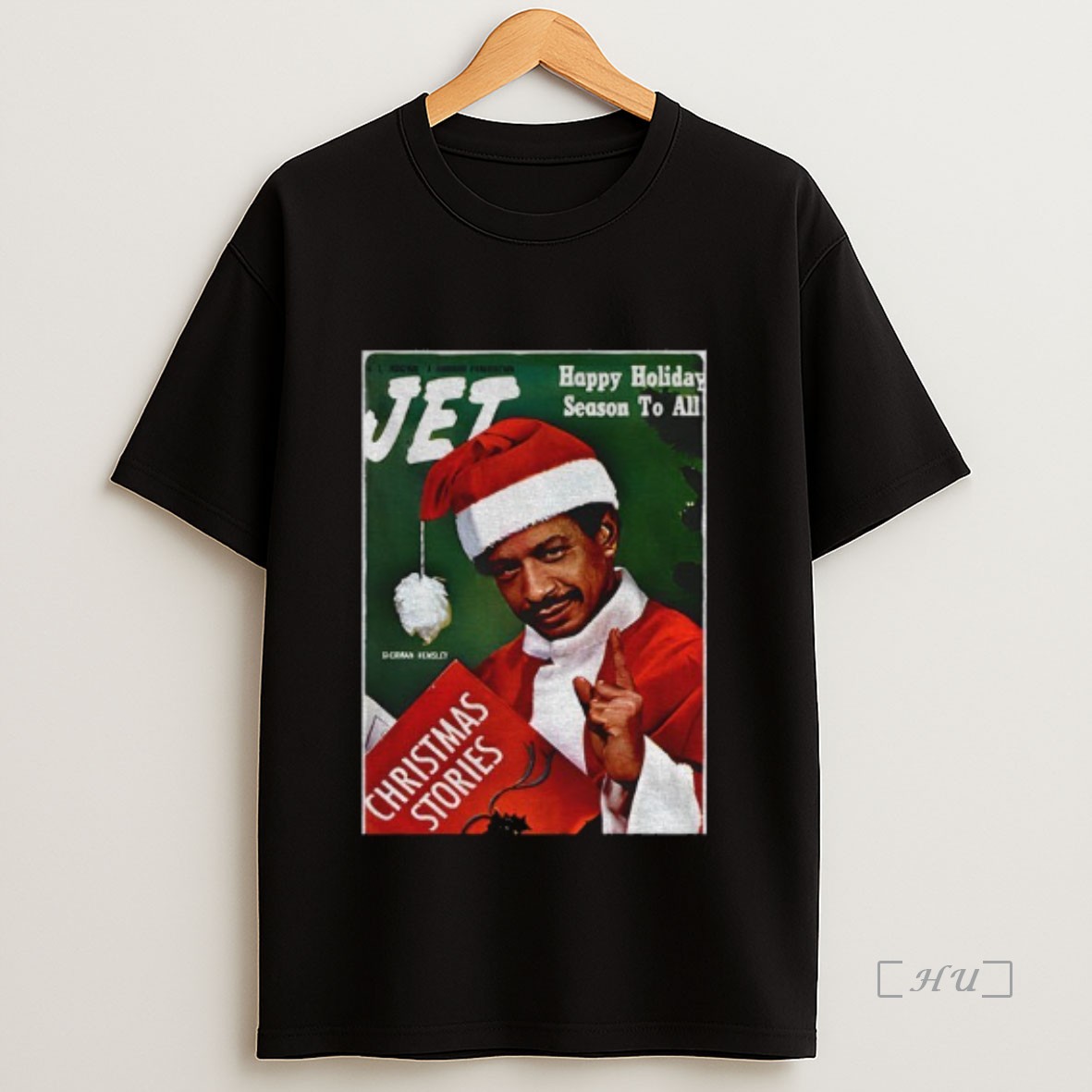 Officials Sherman Hemsley Santa Claus Christmas Vintage Jet Magazine African American Premium Shirt Sweatshirt Tee