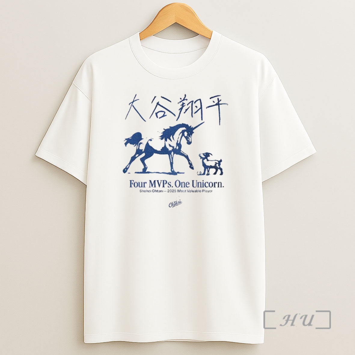 Officials Shohei Ohtani Los Angeles Dodgers Mlb Four Mvps One Unicorn Premium Shirt Sweatshirt Tee