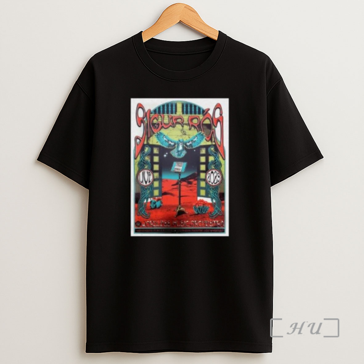 Officials Sigur Ros November 19 21 2025 Orpheum Theatre In Los Angeles Ca Circle Black Premium Shirt Sweatshirt Tee