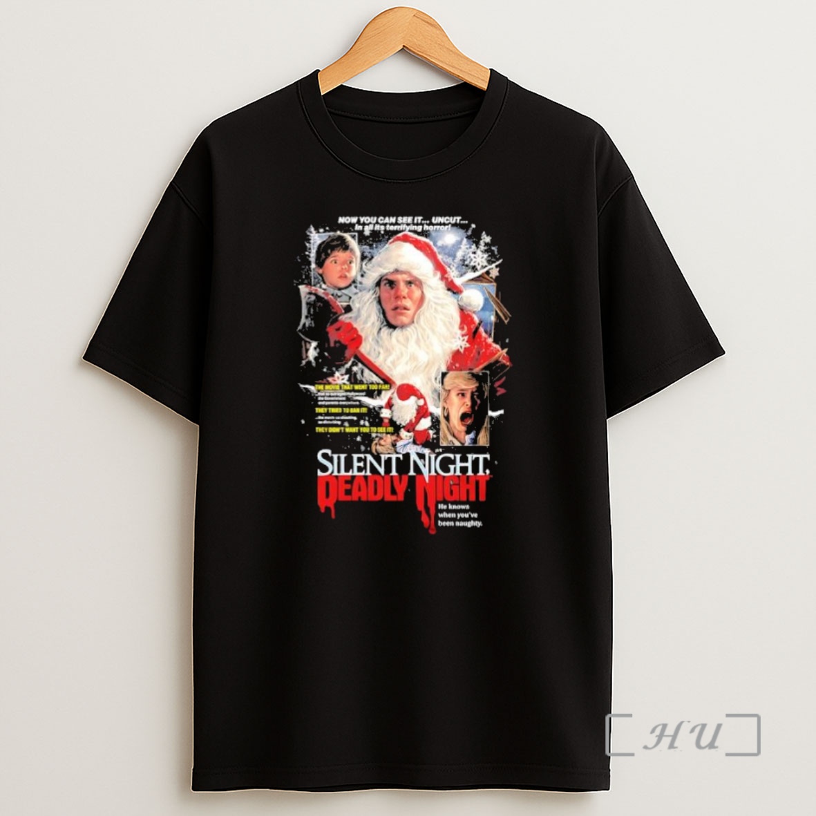 Officials Silent Night Deadly Night Unholy Night Santa Suit Graphic Premium Shirt Sweatshirt Tee