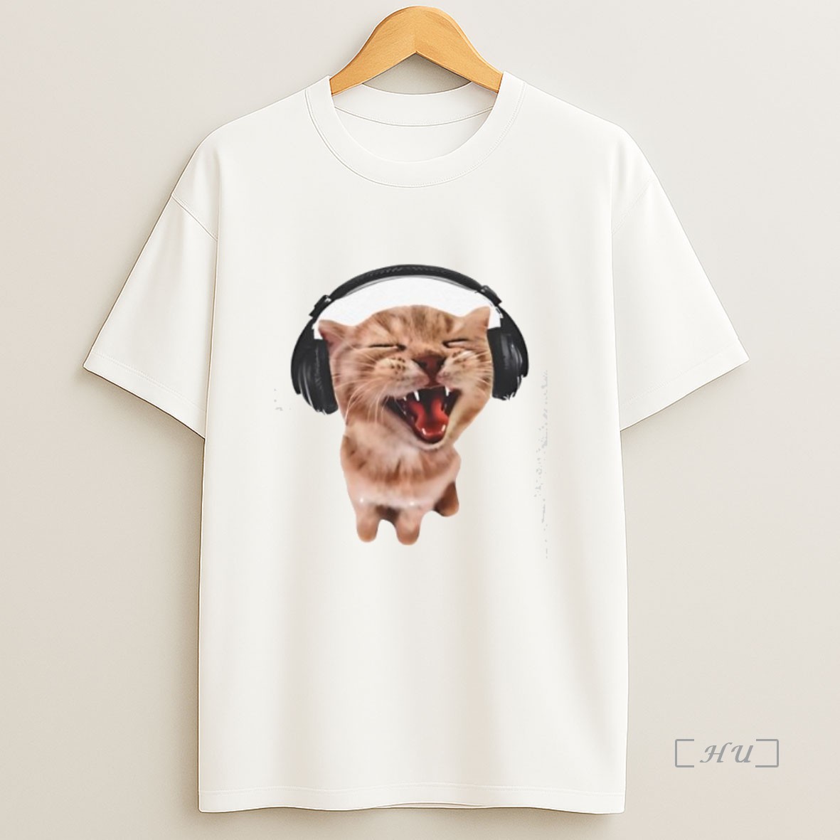 Officials Silly Cat With Headphones Meme Premium Shirt Sweatshirt Tee