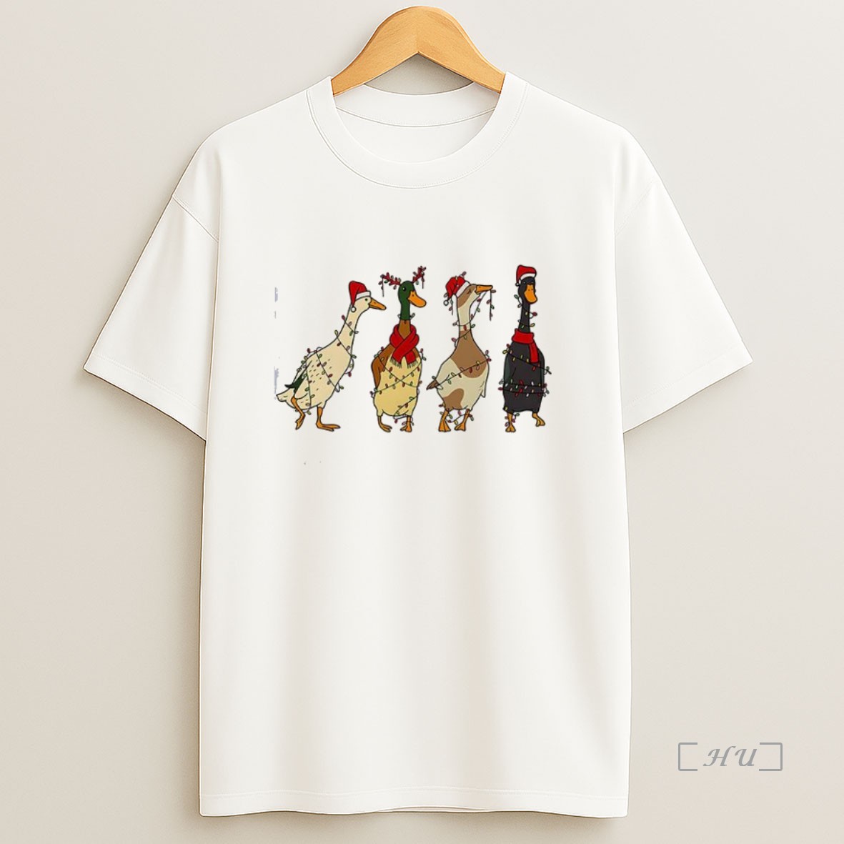 Officials Silly Ducks String Lights Wrapped Christmas Premium Shirt Sweatshirt Tee