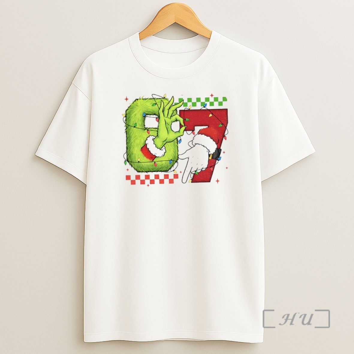Officials Six Seven 6 7 Christmas Grinch Hand Christmas Green Guy Premium Shirt Sweatshirt Tee