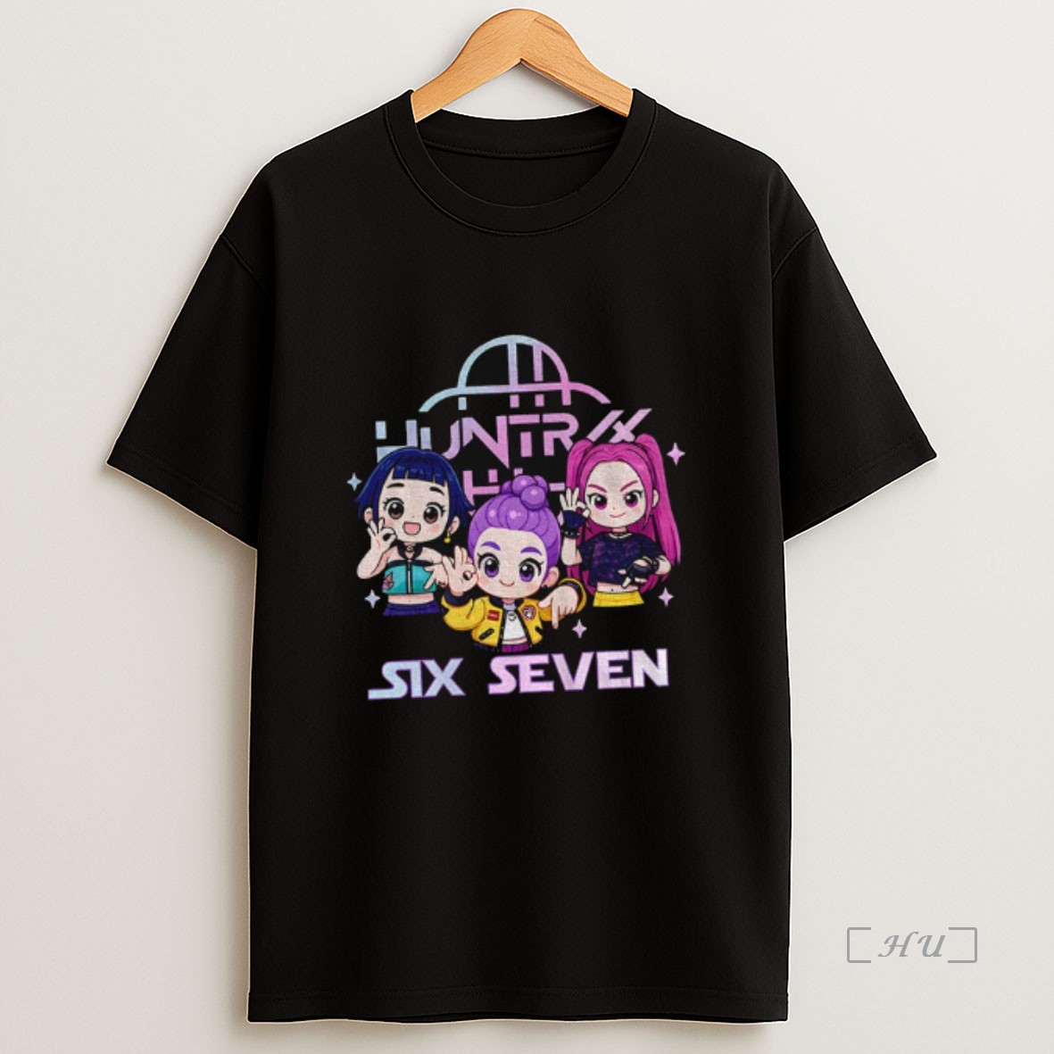 Officials Six Seven 6 7 Meme Chibi Kpop Girls Band Kpop Demon Hunter Premium Shirt Sweatshirt Tee