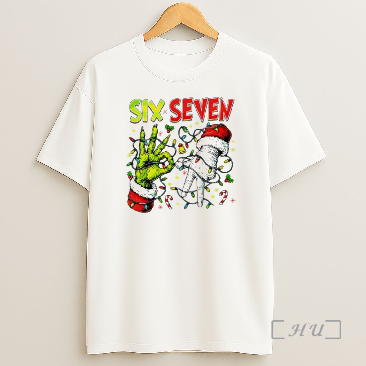 Officials Six Seven Grinch Hand Lightning Christmas Premium Shirt Sweatshirt Tee