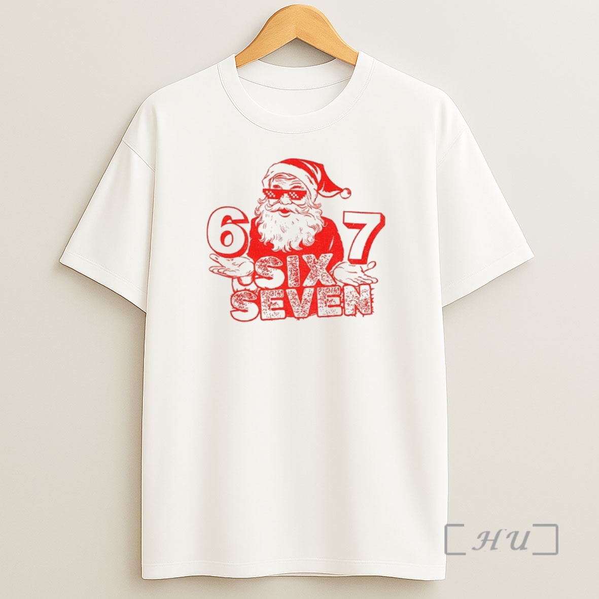 Officials Six Seven Santa Thug Life Sunglasses 6 7 Meme Christmas Premium Shirt Sweatshirt Tee