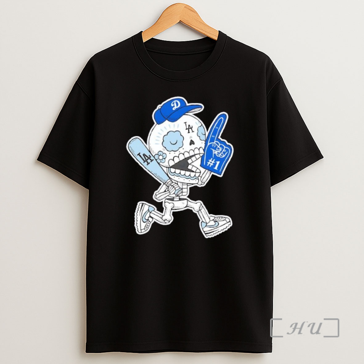 Officials Skeleton Dodgers Lets Go Back 2 Back Cartoon Black Premium Shirt Sweatshirt Tee