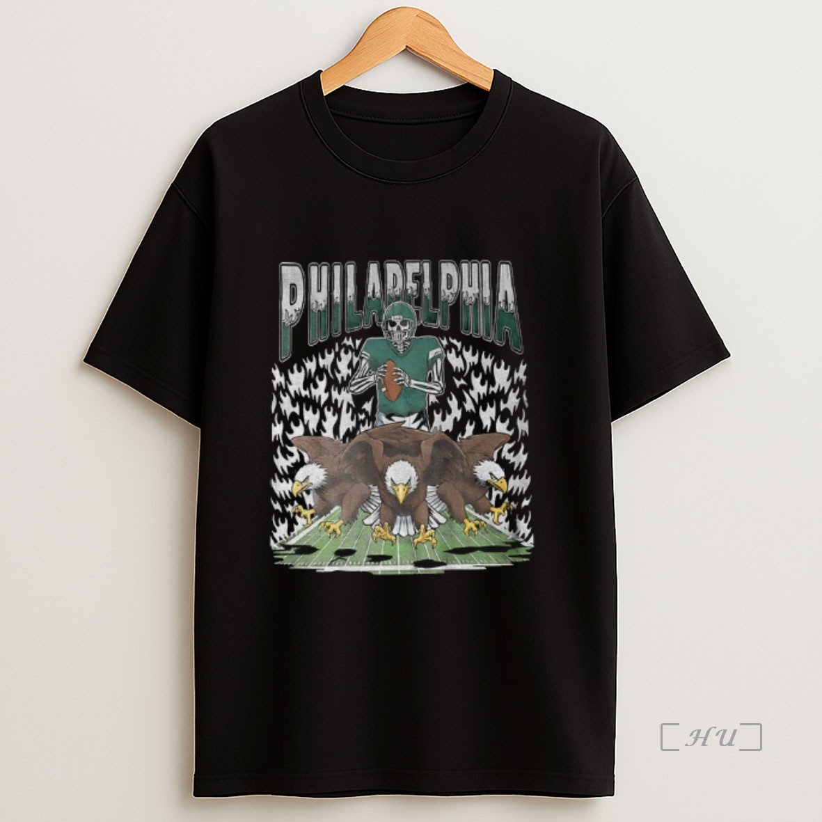 Officials Skeleton Eagles Running Philadelphia Eagles Football Game Day Premium Shirt Sweatshirt Tee