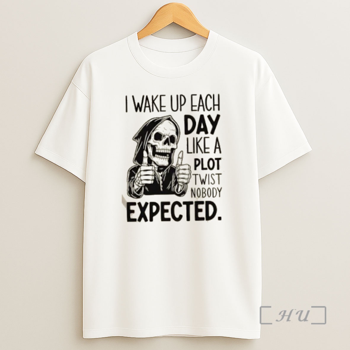 Officials Skeleton I Wake Up Each Day Like A Plot Twist Nobody Expected Premium Shirt Sweatshirt Tee