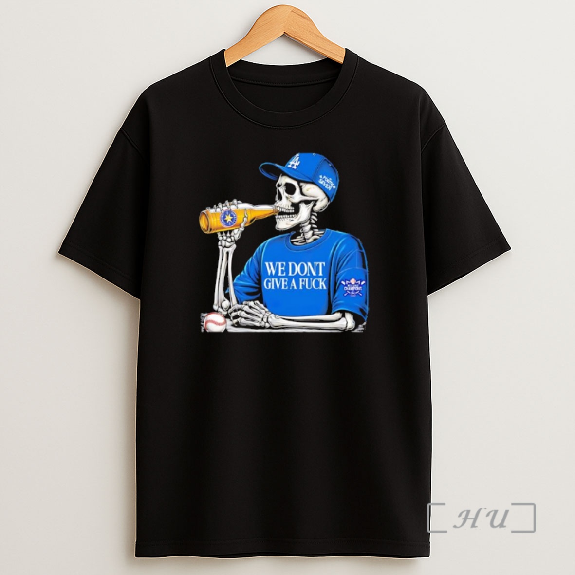 Officials Skeleton La Dodgers We Dont Give A Fuck Premium Shirt Sweatshirt Tee