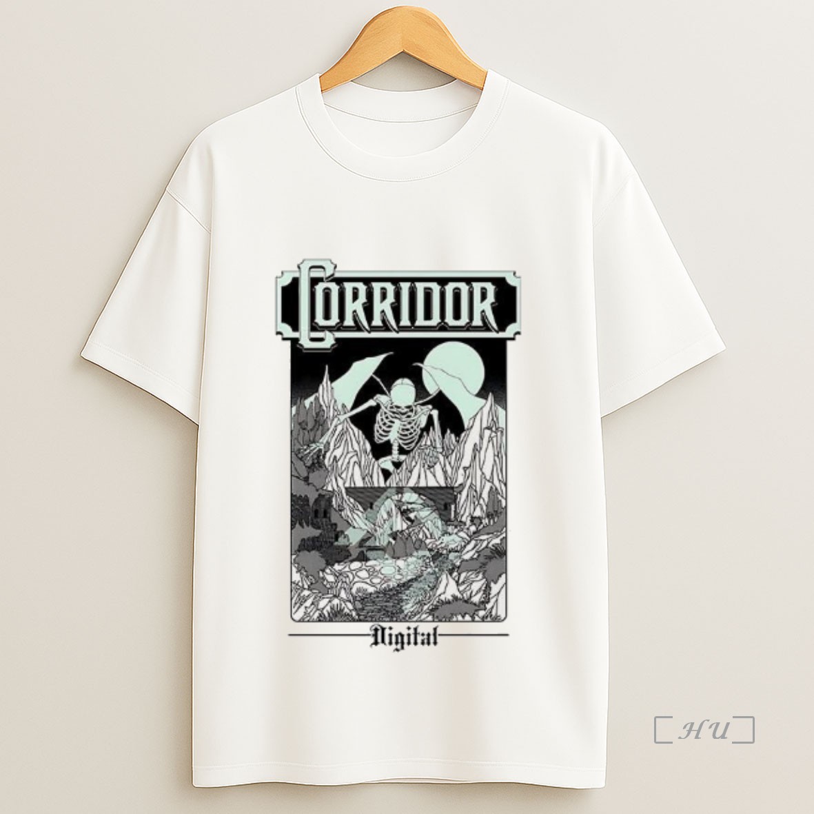 Officials Skeleton Glow Corridor Digital Premium Shirt Sweatshirt Tee