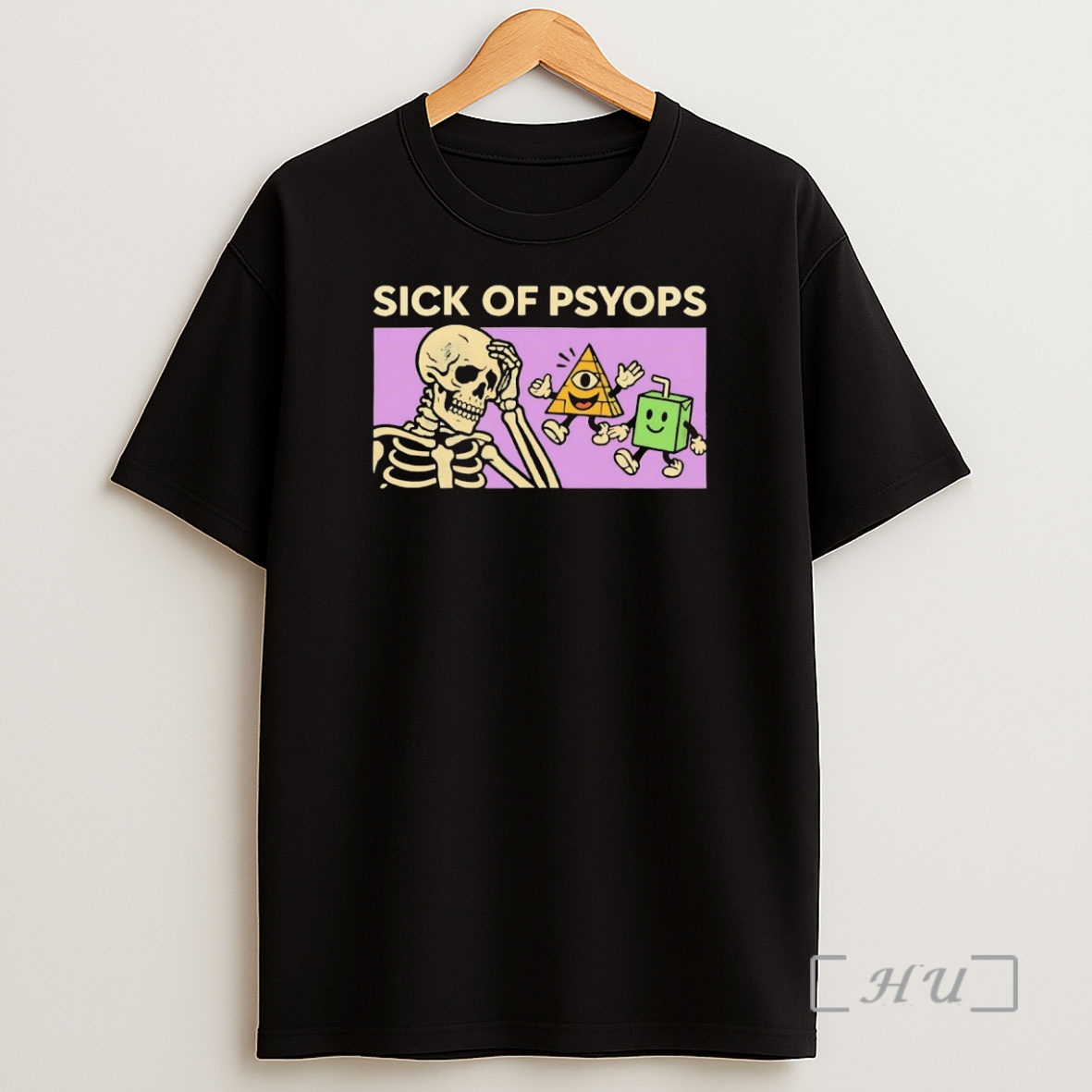 Officials Skeleton Sick Of Psyops Premium Shirt Sweatshirt Tee