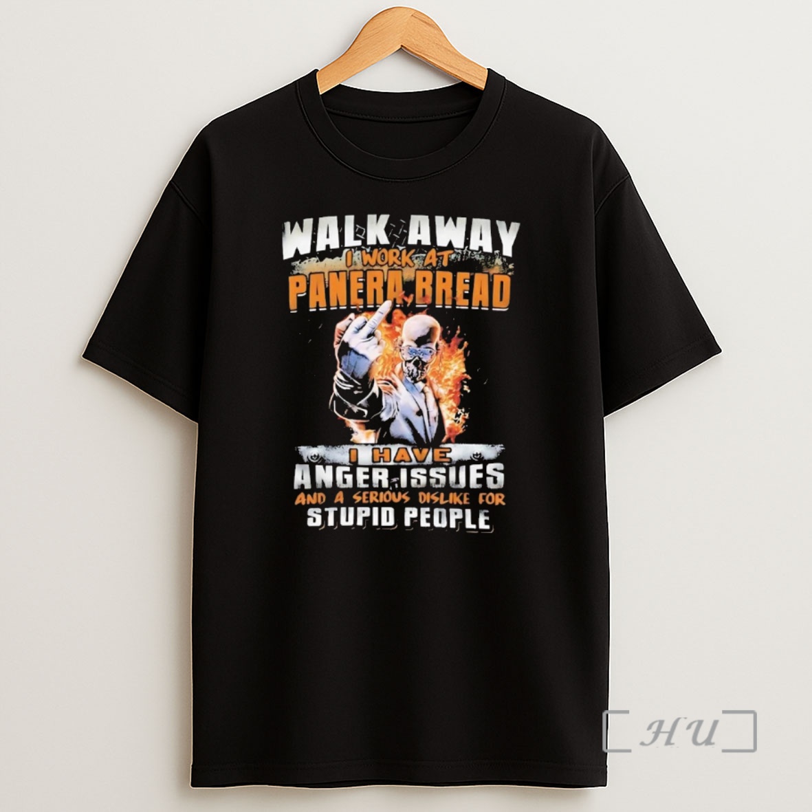Officials Skeleton Walk Away I Work At Panera Bread I Have Anger Issues Premium Shirt Sweatshirt Tee
