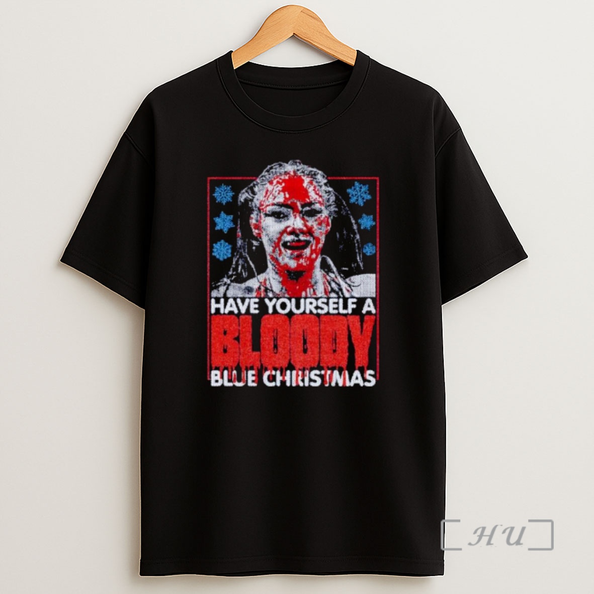 Officials Skye Blue Have Yourself A Bloody Blue Christmas Ugly Xmas Ornaments Premium Shirt Sweatshirt Tee