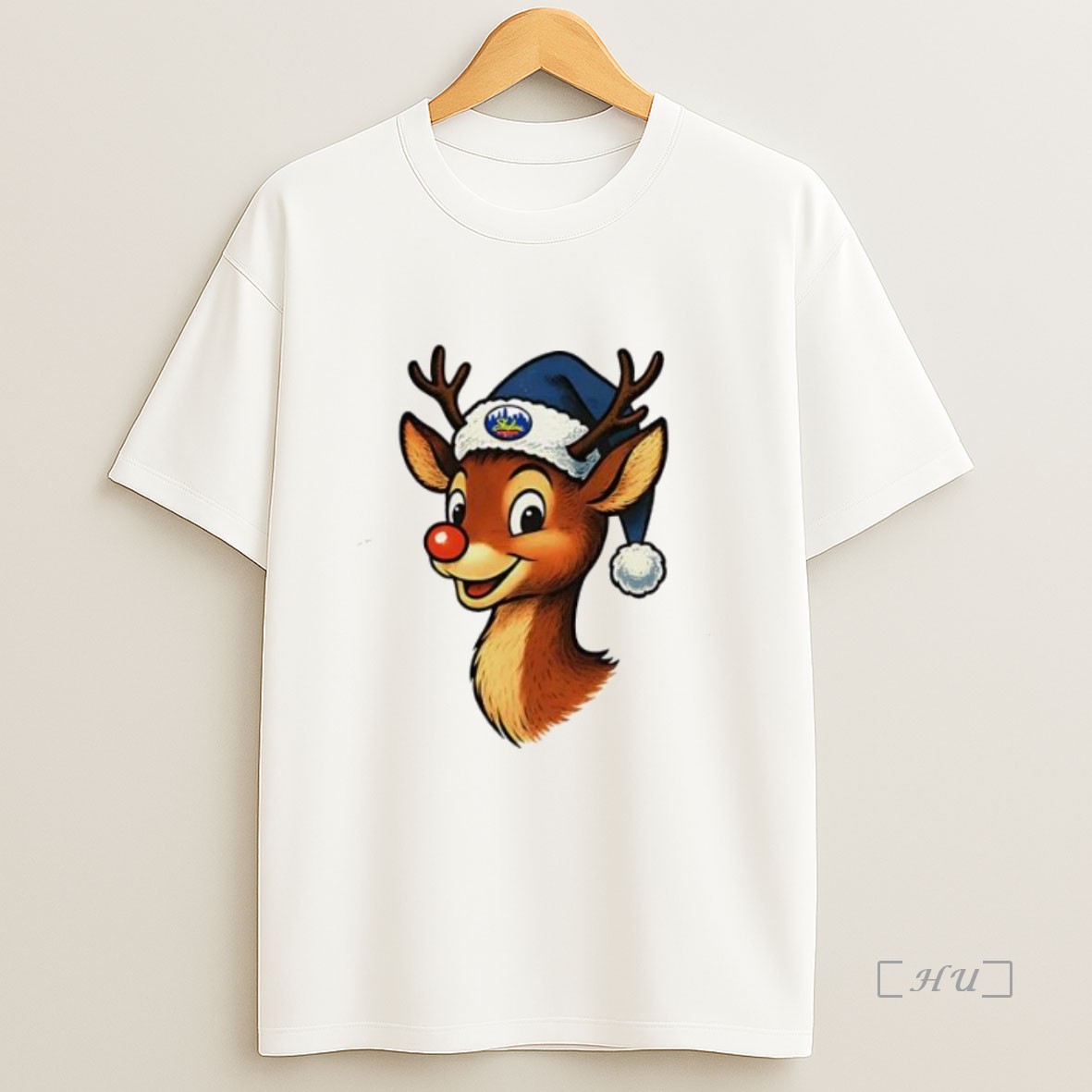 Officials Skyline Rudolph Hat Santa Cute Premium Shirt Sweatshirt Tee