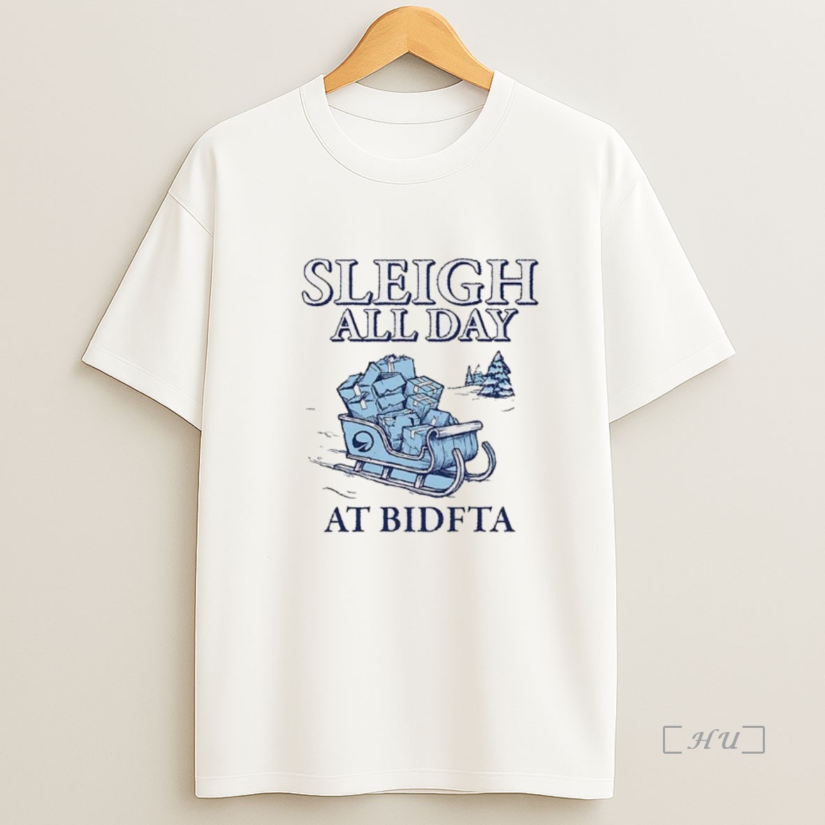 Officials Sleigh All Day At Bidfta Merry Christmas Premium Shirt Sweatshirt Tee