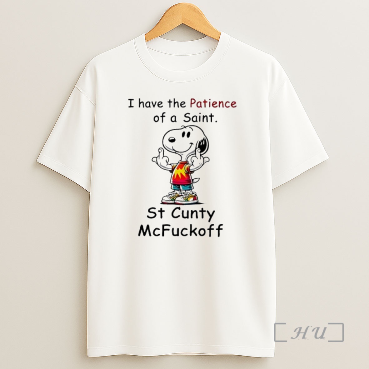 Officials Snoopy Christmas I Have The Patience Of A Saint Premium Shirt Sweatshirt Tee