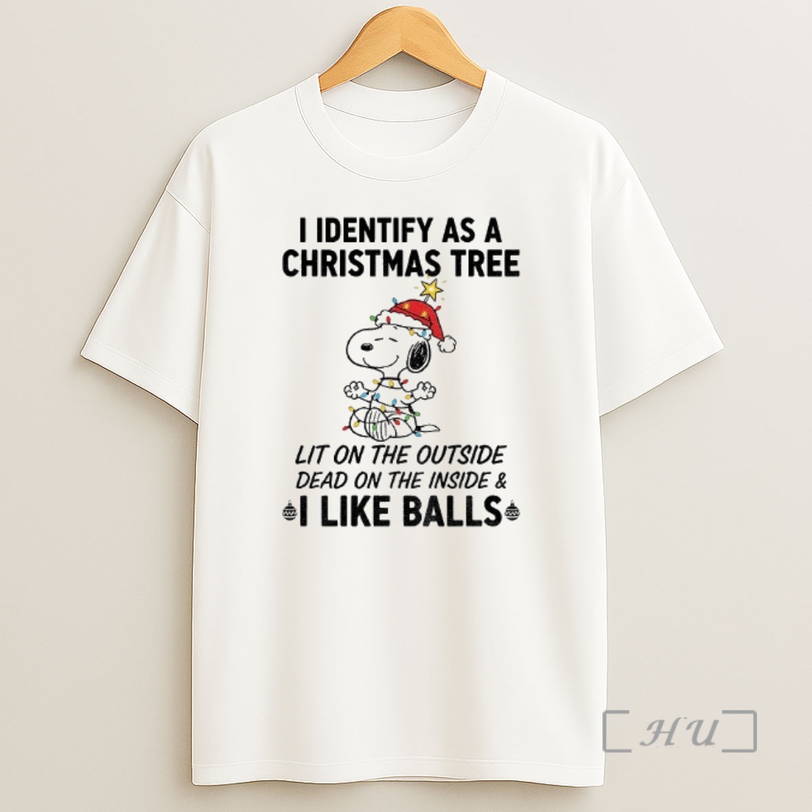 Officials Snoopy Christmas I Identify As A Christmas Tree Lit On The Outside Dead On The Inside I Like Balls Christmas Premium Shirt Sweatshirt Tee