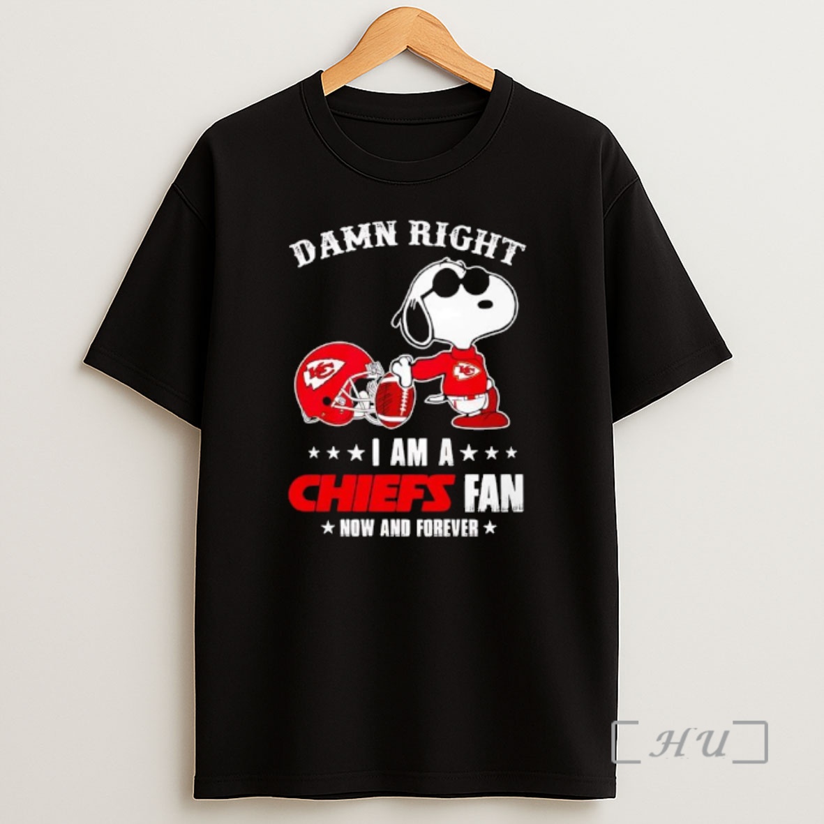 Officials Snoopy Damn Right I Am A Kansas City Chiefs Fan Now And Forever Premium Shirt Sweatshirt Tee