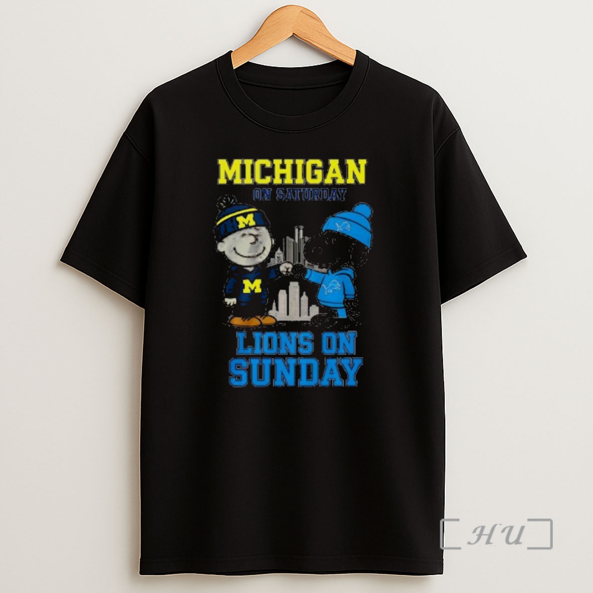 Officials Snoopy Peanuts Michigan On Saturday Lions On Sunday Premium Shirt Sweatshirt Tee