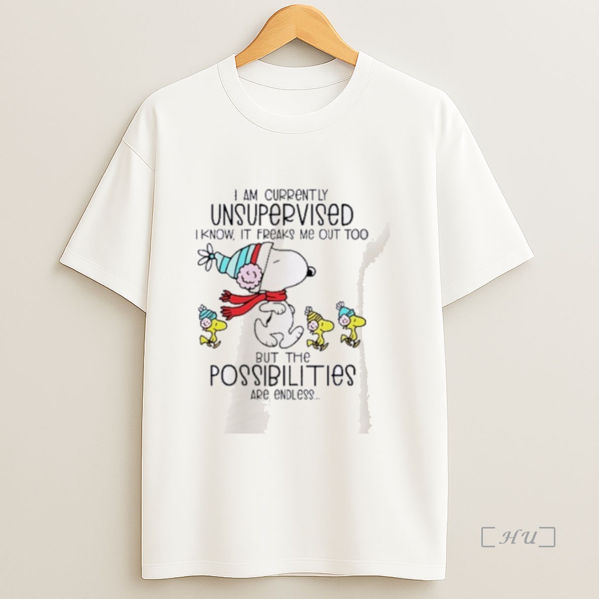 Officials Snoopy Woodstock I Am Currently Unsupervised But The Possibilities Premium Shirt Sweatshirt Tee