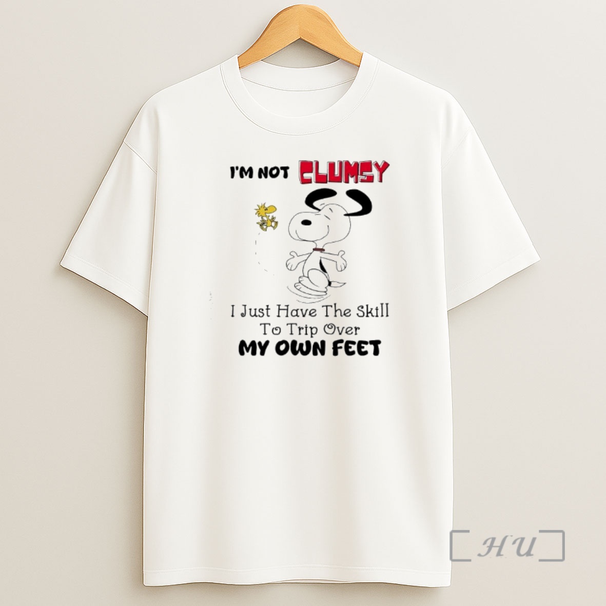 Officials Snoopy Woodstock Im Not Clumsy I Just Have The Skill To Trip Over My Own Feet Premium Shirt Sweatshirt Tee