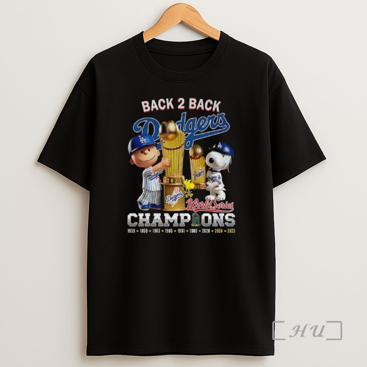 Officials Snoopy And Charlie Brown Los Angeles Dodgers Back To Back World Series Champions 1955 2025 Premium Shirt Sweatshirt Tee