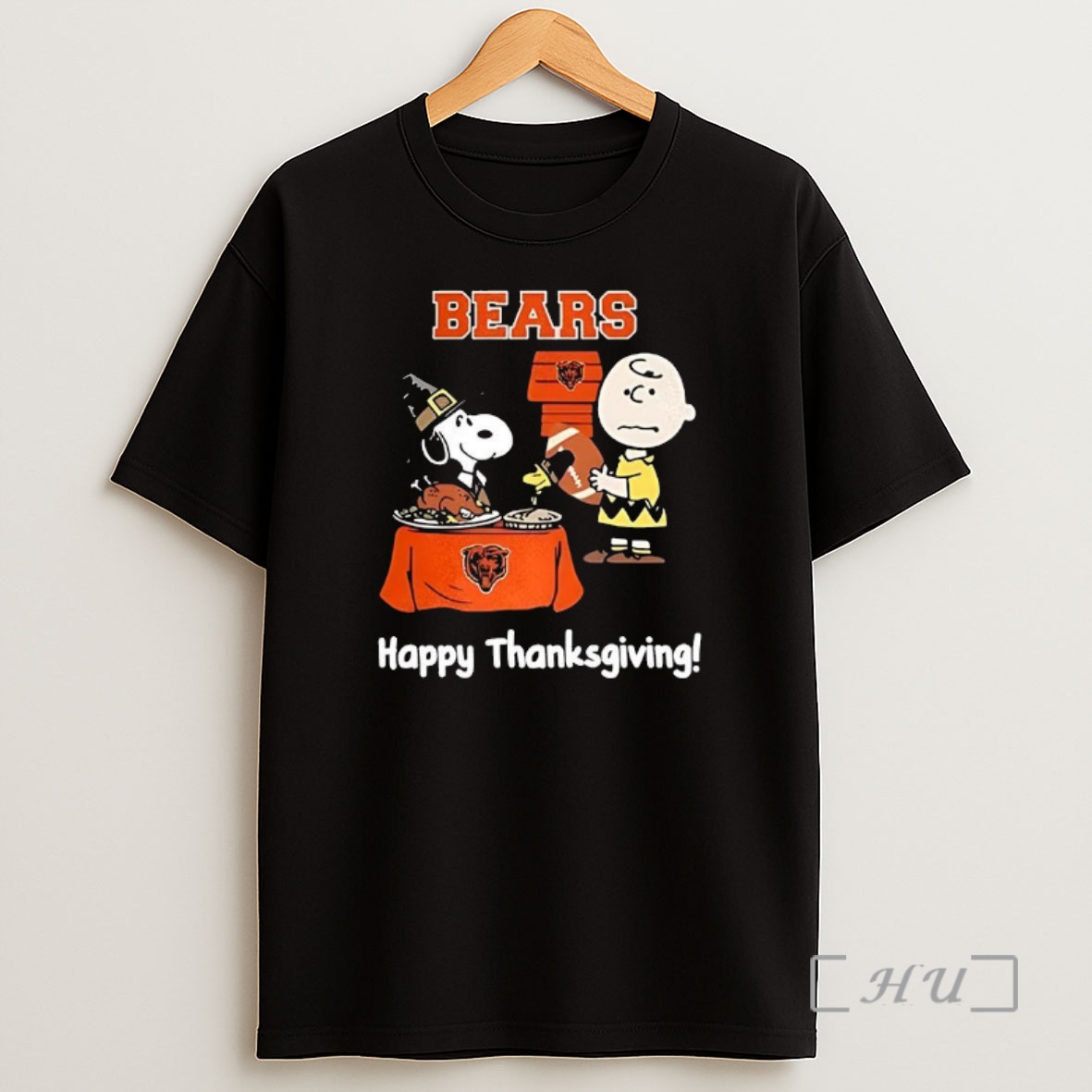 Officials Snoopy And Charlie Brown X Chicago Bears Football Happy Thanksgiving Premium Shirt Sweatshirt Tee