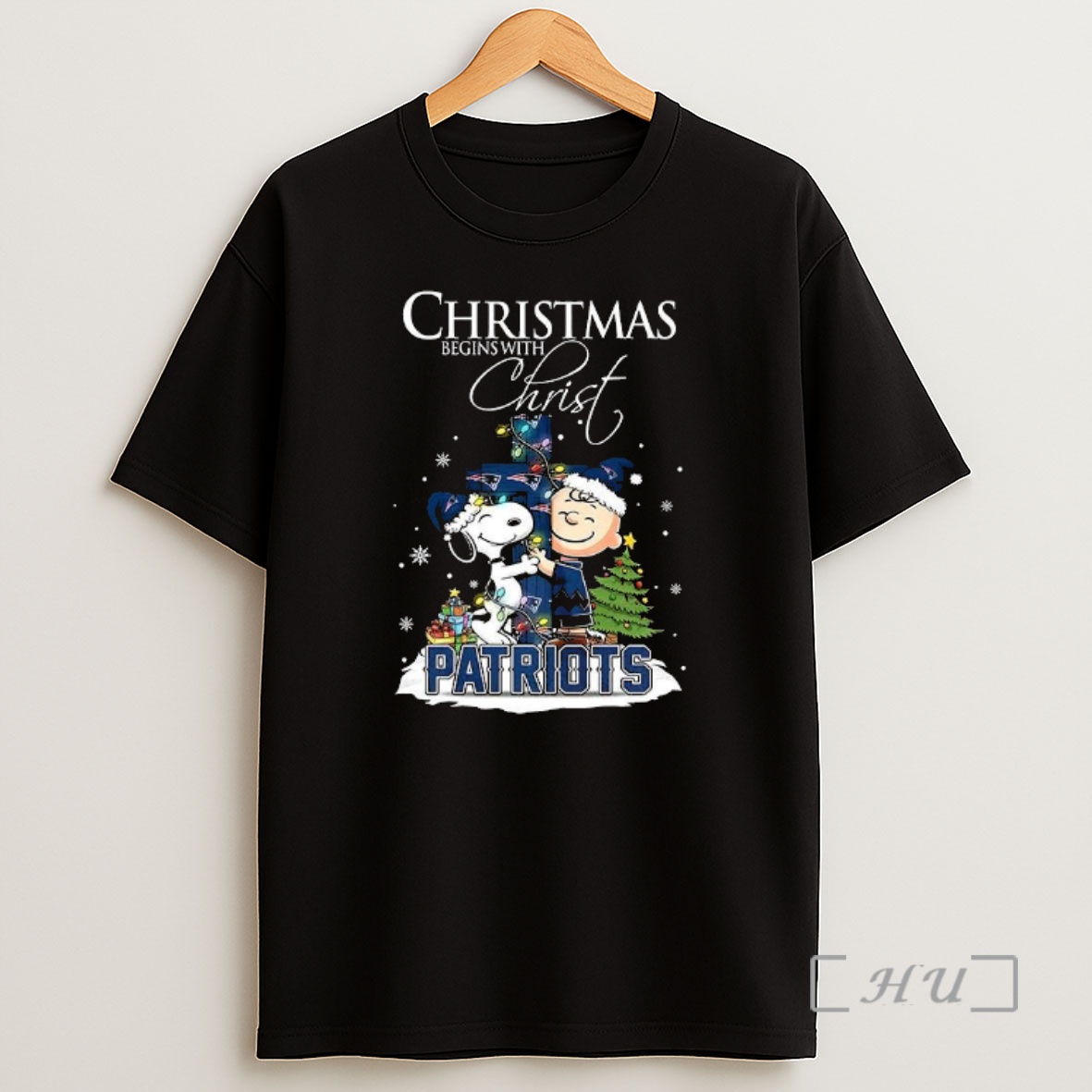 Officials Snoopy And Charlie Brown X New England Patriots Christmas Begins With Christ Cross Premium Shirt Sweatshirt Tee