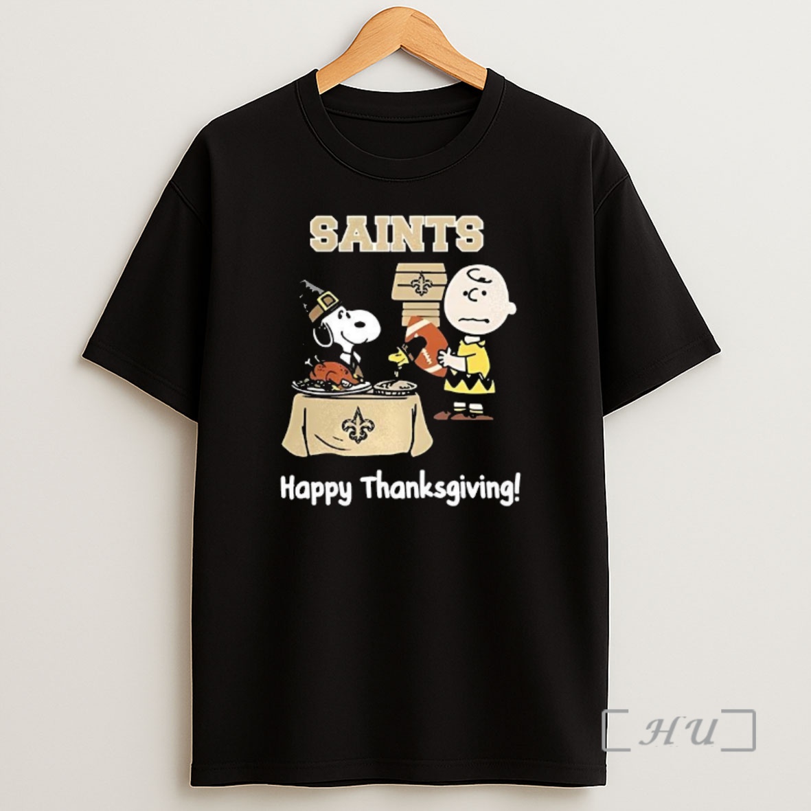 Officials Snoopy And Charlie Brown X New Orleans Saints Football Happy Thanksgiving Premium Shirt Sweatshirt Tee