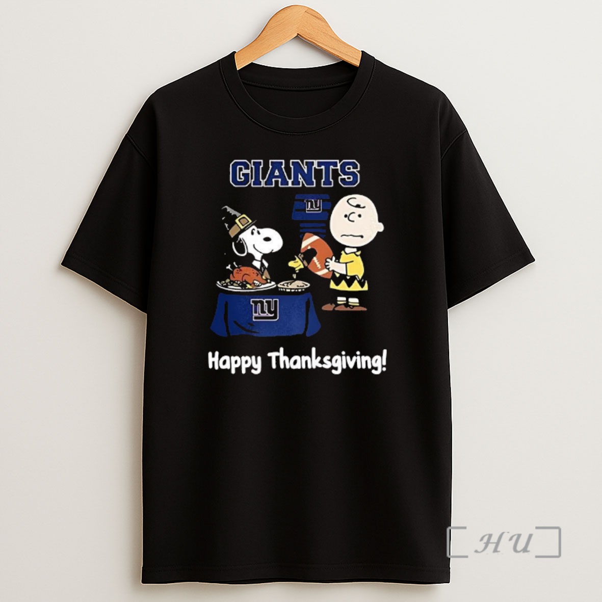 Officials Snoopy And Charlie Brown X New York Giants Happy Thanksgiving Premium Shirt Sweatshirt Tee