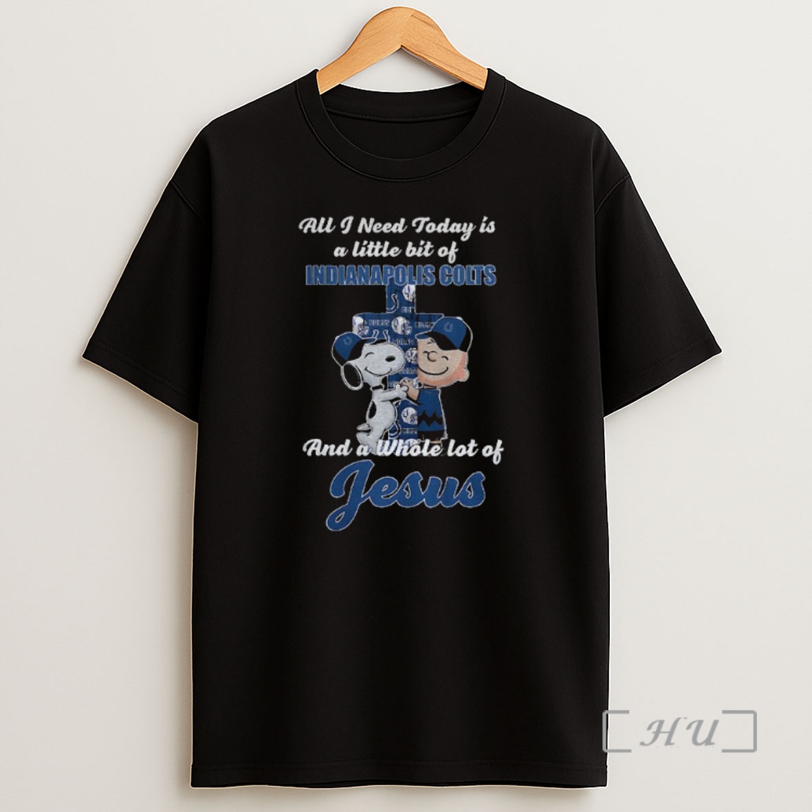 Officials Snoopy And Charlie Brown All I Need Today Is A Little Bit Of Indianapolis Colts And A Whole Lot Of Jesus Premium Shirt Sweatshirt Tee