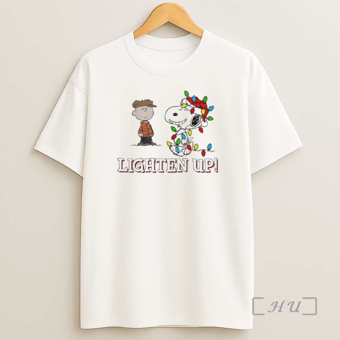 Officials Snoopy And Charlie Lighten Up Christmas Premium Shirt Sweatshirt Tee