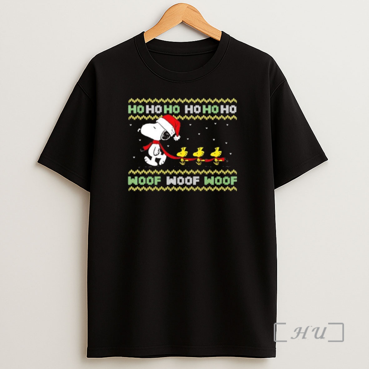 Officials Snoopy And Woodstock Christmas Ho Ho Ho Woof Woof Woof Premium Shirt Sweatshirt Tee