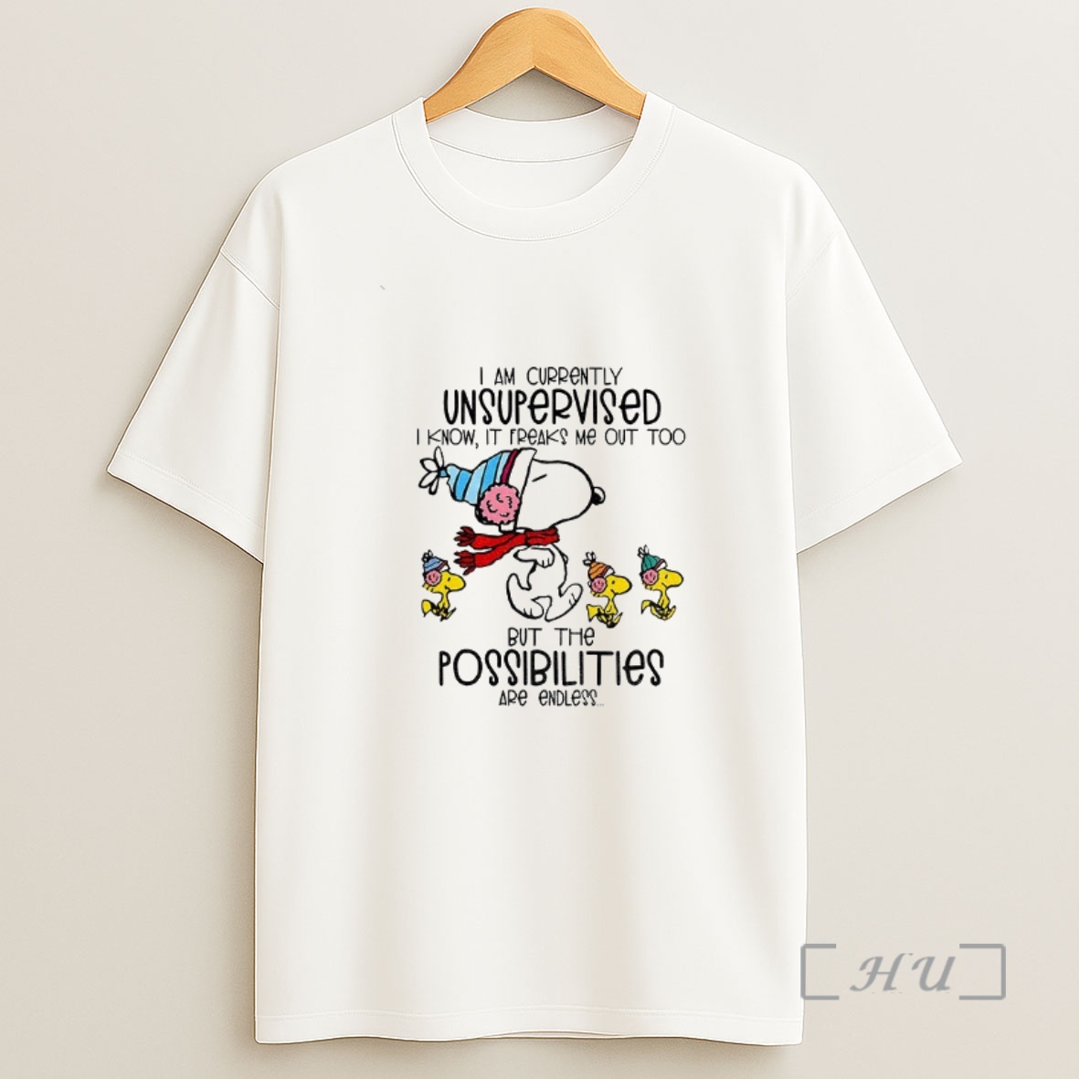 Officials Snoopy And Woodstock I Am Currently Unsupervised I Know It Freaks Me Out Too But The Possibilities Are Endless Premium Shirt Sweatshirt Tee