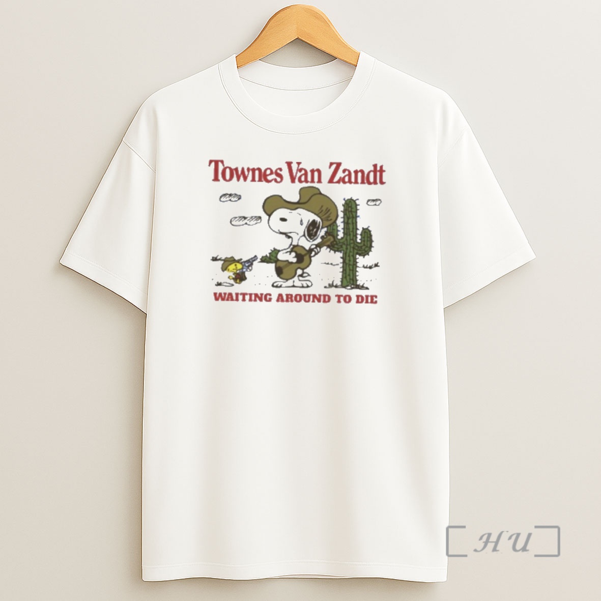 Officials Snoopy And Woodstock Cowboys Townes Van Zandt Waiting Around To Die Premium Shirt Sweatshirt Tee