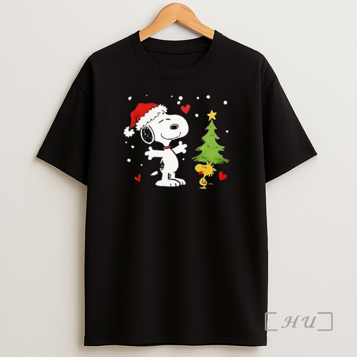 Officials Snoopy And Woodstock Decorating Christmas Tree Premium Shirt Sweatshirt Tee