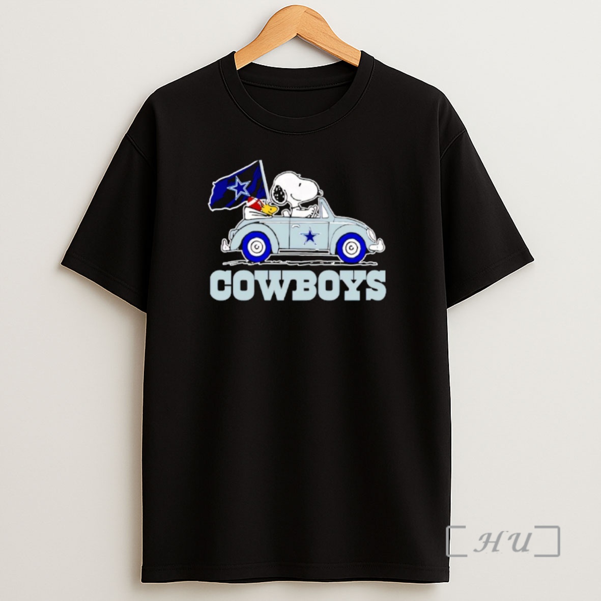 Officials Snoopy And Woodstock Driving Dallas Cowboys Car Premium Shirt Sweatshirt Tee